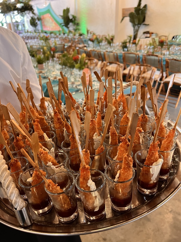 Langostino panko bañado en tonkatsu y tartara  (r) XS